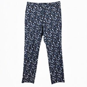 Peserico Sign Italy Abstract Print Tailored Pants Size 46/US 10 New Without Tags